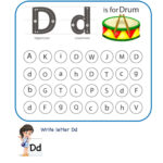 Kindergarten Letter D Find And Color Worksheet KidzeZone