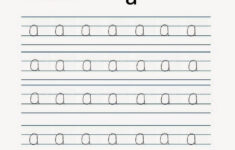Kindergarten Worksheets Alphabet Tracing Worksheets A
