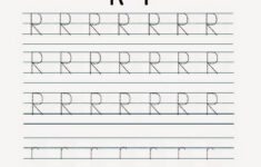 Kindergarten Worksheets Printable Tracing Worksheet Alphabet R R
