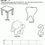 Learning Letters Worksheet Letter T Worksheets Letter Worksheets For