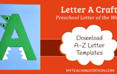 Letter A Craft Alligator MyTeachingStation