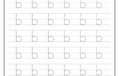 Letter b Tracing Practice Worksheet In 2021 Kids Worksheets