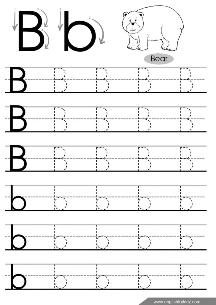 Letter Tracing Worksheets B