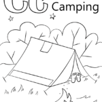 Letter C Is For Camping Coloring Pages Printable