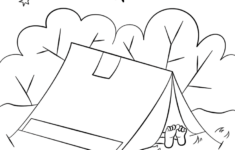 Letter C Is For Camping Coloring Pages Printable