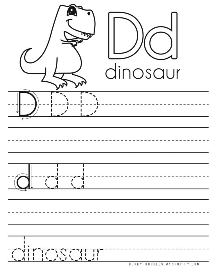 Letter D Tracing Page