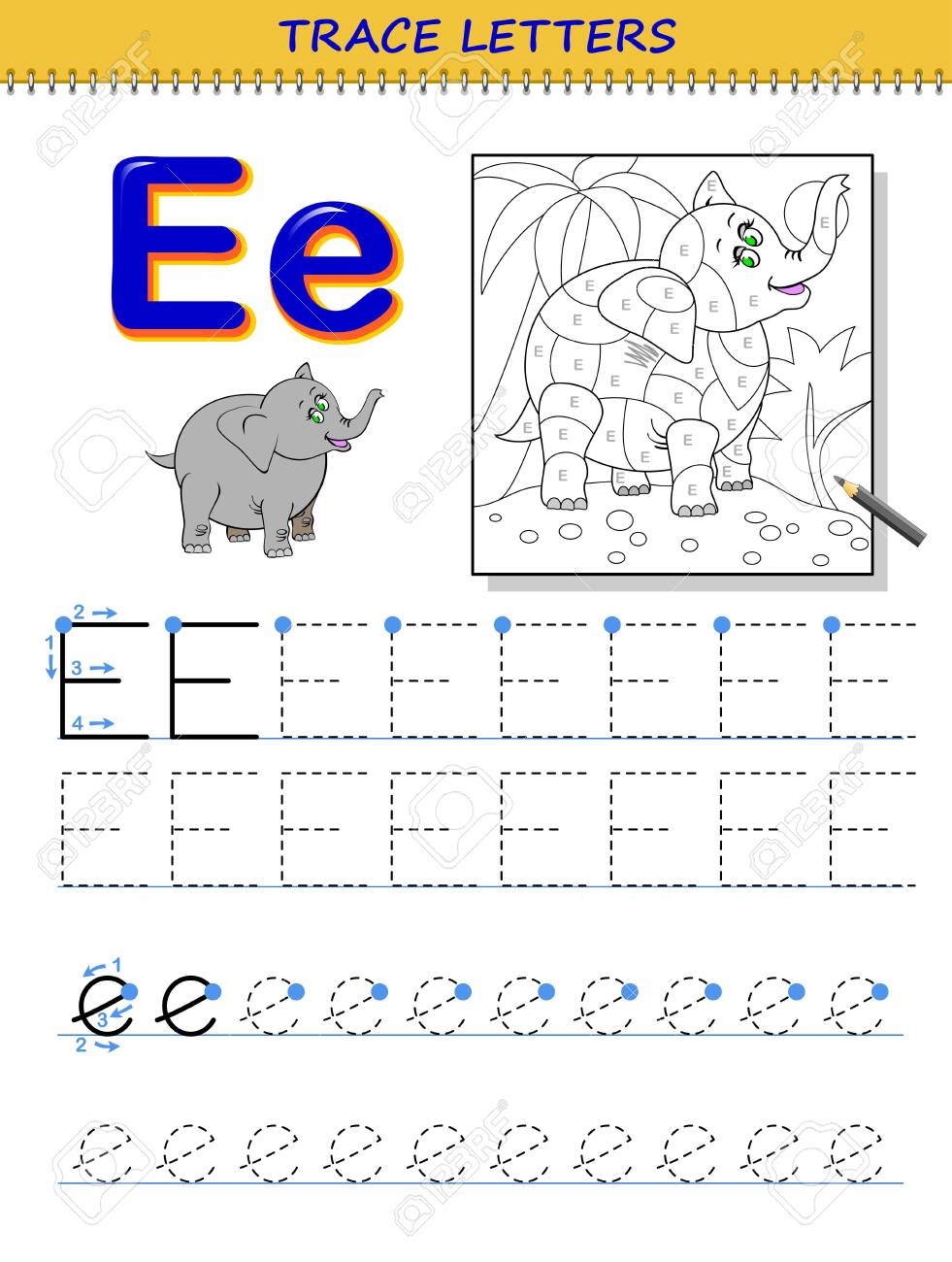 Letter E Worksheets Tracing AlphabetWorksheetsFree