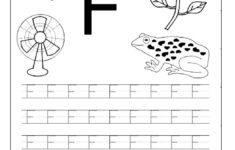 Letter F Trace Line Worksheet Preschool Crafts
