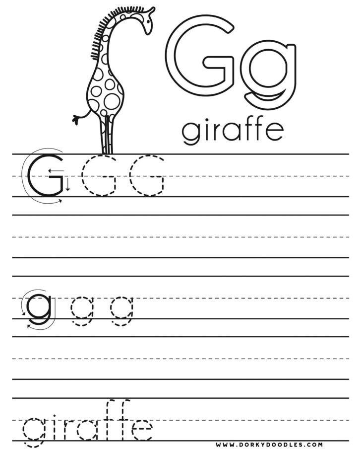 Letter G Worksheets