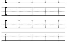 Letter I Tracing Worksheet For Preschoolers Tracing Letters Preschool