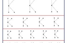 Letter K Tracing Worksheets For Preschool Dot To Dot Name Tracing Website