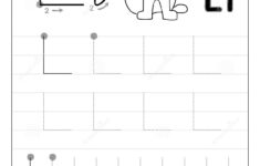 Letter L Tracing Worksheet For Preschool Name Tracing Generator Free