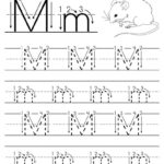 Letter M Template For Preschool Tracing Worksheets Name Tracing