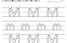 Letter M Template For Preschool Tracing Worksheets Name Tracing