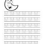 Letter M Template For Preschool Tracing Worksheets Name Tracing
