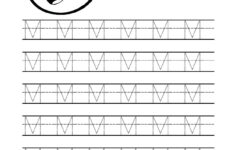 Letter M Template For Preschool Tracing Worksheets Name Tracing