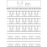 Letter M Tracing Alphabet Worksheets Letter M Worksheets Alphabet