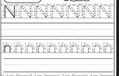 Letter N Tracing Worksheets Preschool AlphabetWorksheetsFree
