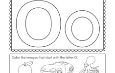 Letter O Coloring Worksheet Free Kindergarten English Worksheet For Kids
