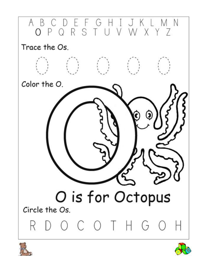 Letter O Worksheets