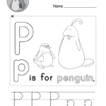 Letter P Alphabet Activity Worksheet Doozy Moo