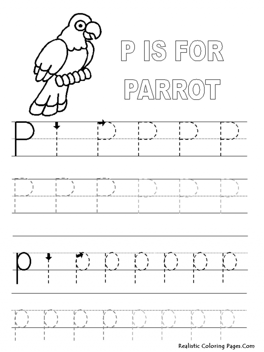 Letter P Worksheets Letter P Worksheets Alphabet Coloring Pages 