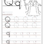 Letter Q Tracing Worksheet Dot To Dot Name Tracing Website