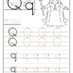 Letter Q Tracing Worksheets For Preschool Google Search Alphabet