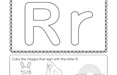 Letter R Coloring Worksheet Free Kindergarten English Worksheet For Kids