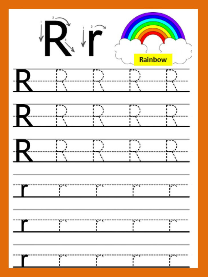Tracing Letter R Worksheets Letter Tracing Worksheets