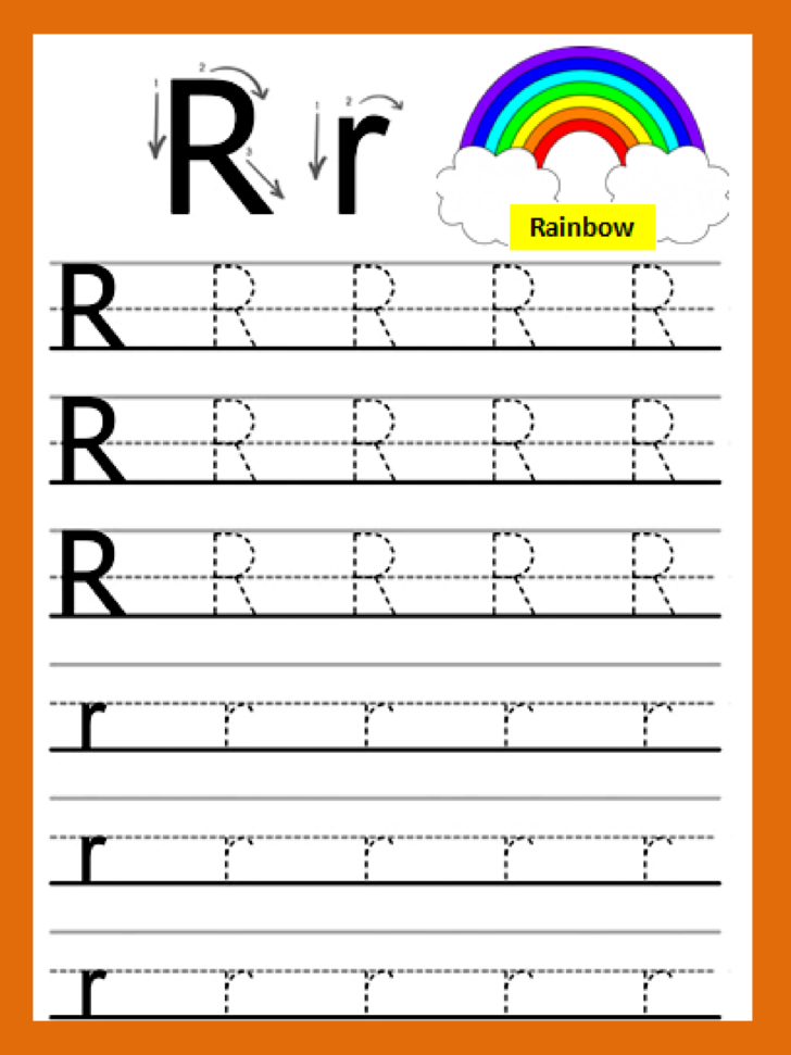 Tracing Letter Rr