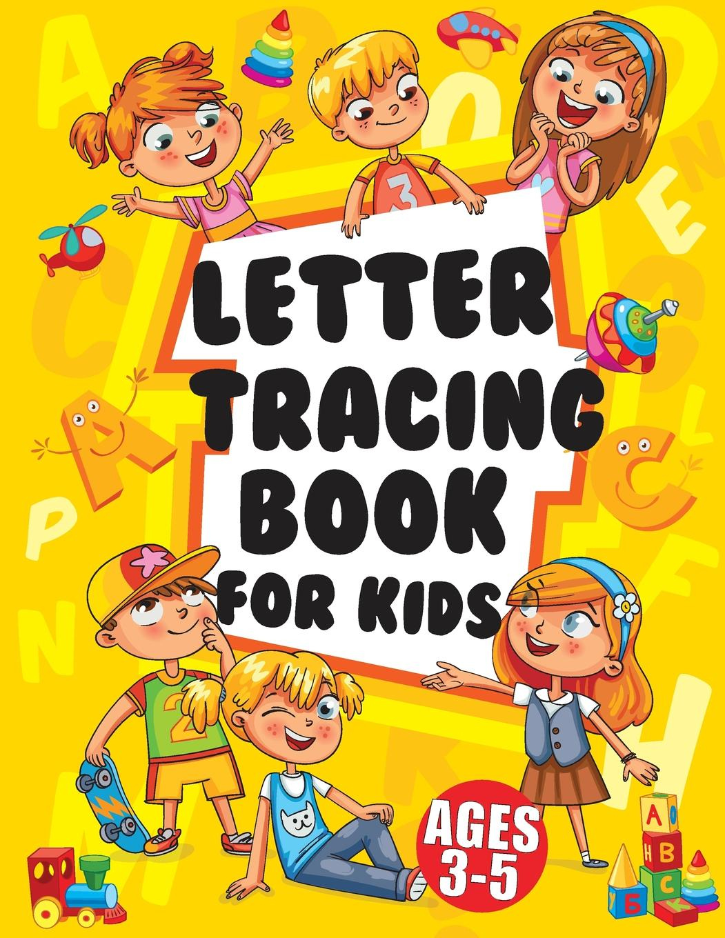 Letter Tracing Books For Kids Ages 3 5 Large Print Trace Letters 