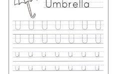 Letter Tracing Worksheets Letter U Dot To Dot Name Tracing Website