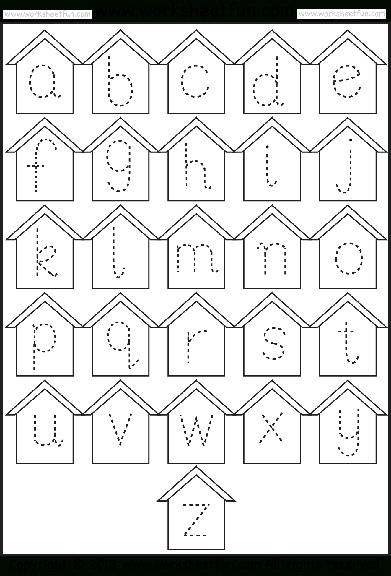 Letter Tracing Worksheets Lowercase TracingLettersWorksheets