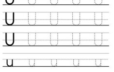 Letter U Tracing Worksheet Tracing Worksheets Preschool Letter