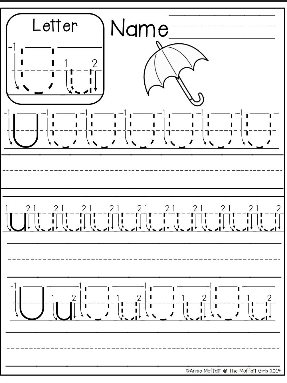 Letter U Worksheet Letter Worksheets Kindergarten Kindergarten 