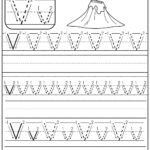 Letter V Tracing Sheet AlphabetWorksheetsFree