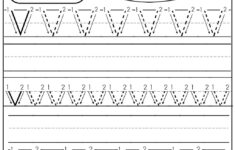 Letter V Tracing Sheet AlphabetWorksheetsFree