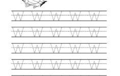 Letter W Tracing Sheet AlphabetWorksheetsFree