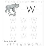 Letter W Tracing Worksheets Preschool Dot To Dot Name Tracing Website