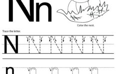 Letter Worksheets For Preschool Tracing Worksheets Preschool Letter N