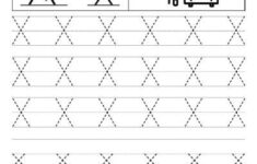 Letter X Alphabet Tracing Worksheets Letter Worksheets For Preschool