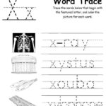 Letter X Words Alphabet Tracing Worksheet In 2020 Alphabet Tracing