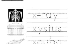 Letter X Words Alphabet Tracing Worksheet In 2020 Alphabet Tracing