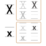 Letter Xx Writing Worksheets Printable Circle And Trace PDF