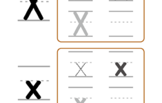 Letter Xx Writing Worksheets Printable Circle And Trace PDF