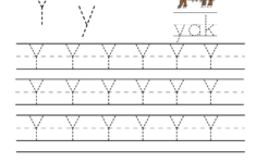 Letter Y Tracing Worksheets Preschool AlphabetWorksheetsFree