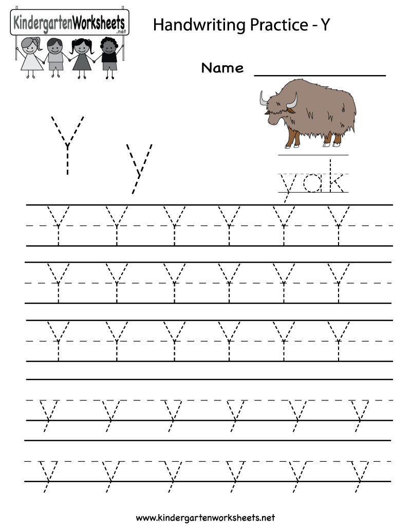 Letter Y Tracing Worksheets Preschool AlphabetWorksheetsFree