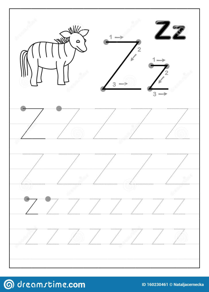 Tracing Letters Worksheets Z