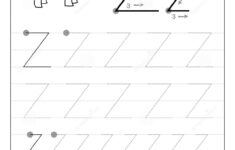 Letter Z Tracing Worksheets Preschool Dot To Dot Name Tracing Website